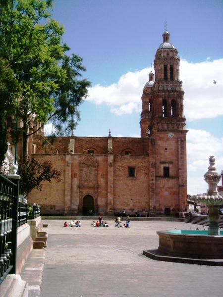 Plaza De Armas and the Pink Cathedral