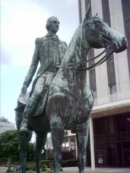 New Orleans - Equestrian statue of ex-Governor (Spanish)