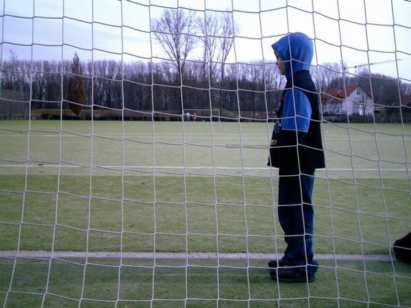 Philip controlling the goalmouth