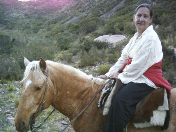 and Deb on the prettiest horse, of course