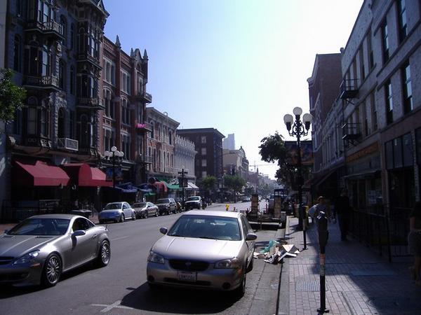 Part of the Gaslamp District