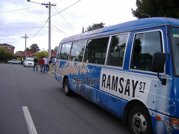 Our Bus and Ramsay St - Neighbours Tour!