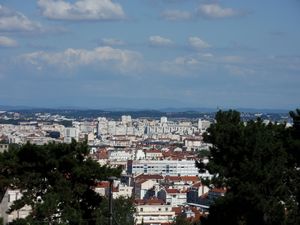 View over Lyon from Croix Rousse