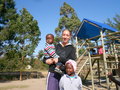 Me with boys at Ndanbenhle Creche