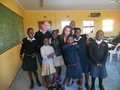 Me and Sarah with some of the students in our HIV Education class