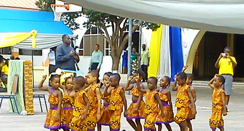 The Montessori Nursery children dancing at the 25th Anniversary Launch celebrations 2