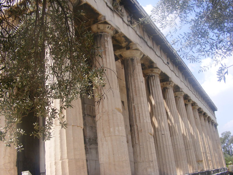 In the agora - best preserved temple