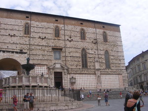 Perugia cathedral and steps