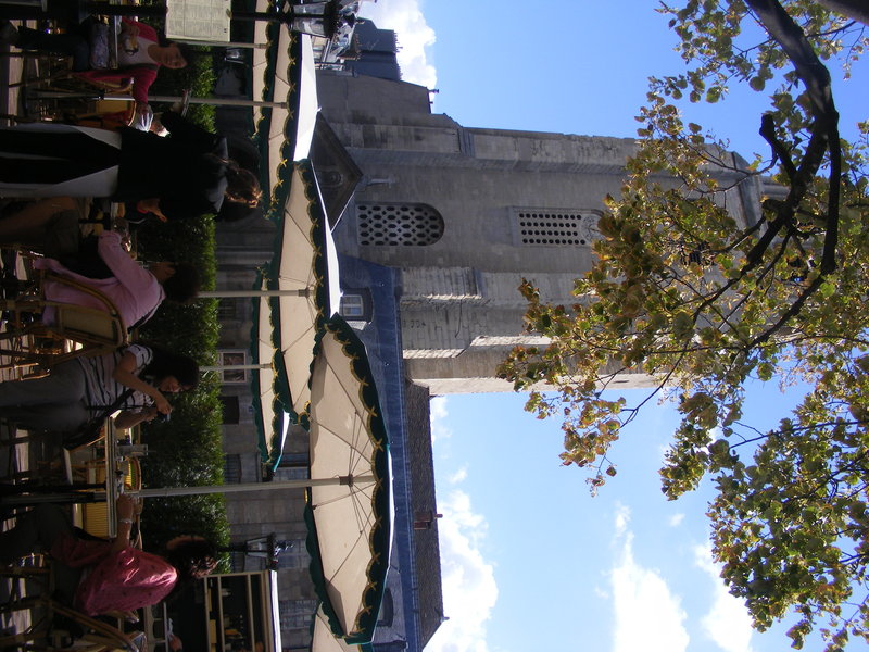 The view of St Germain from Les Deux Magots