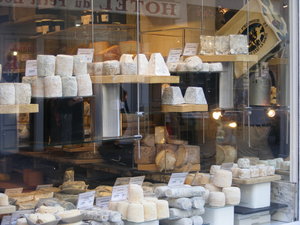 A small selection of cheese