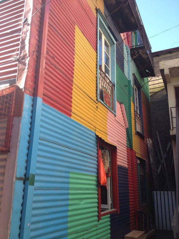 More colourful buildings in La Boca