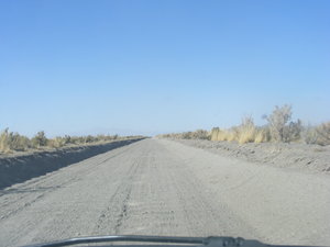 The road to the salt plains
