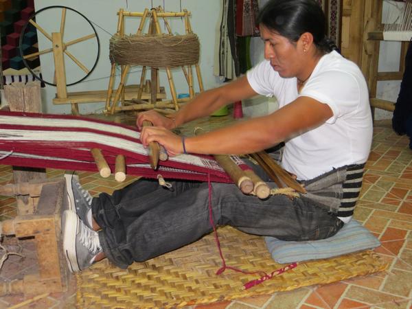 The Traditional method of weaving