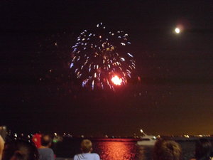 Fireworks on navy pier