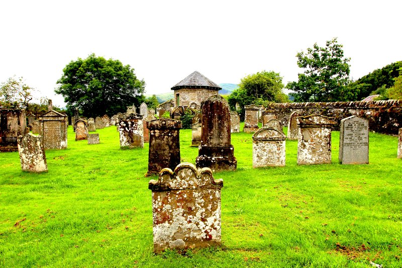 And old cemetery in Callander