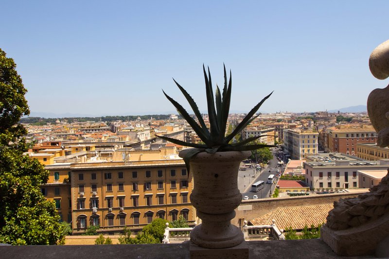 View of Rome from one of the balconies