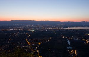 Geneva as the sun was setting 