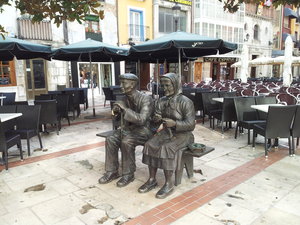 Pilgrim statue in Burgos