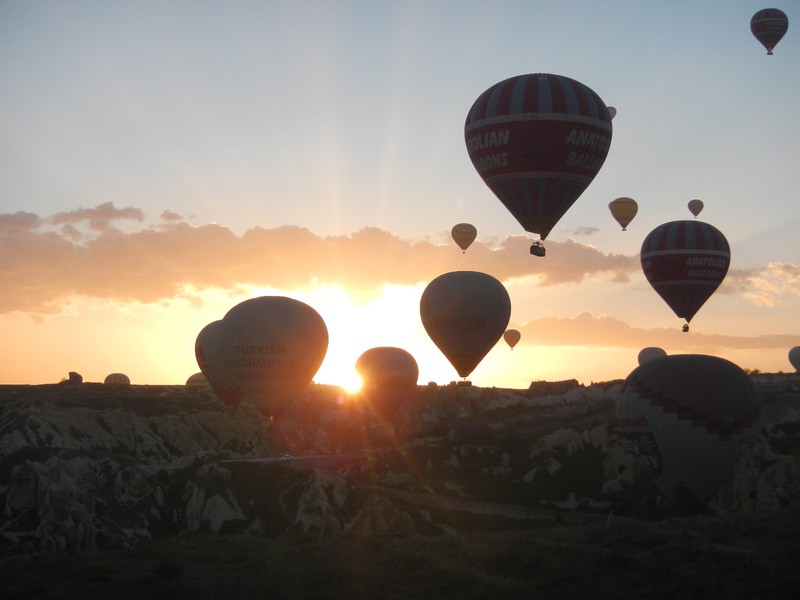 balloon ride at sunrise