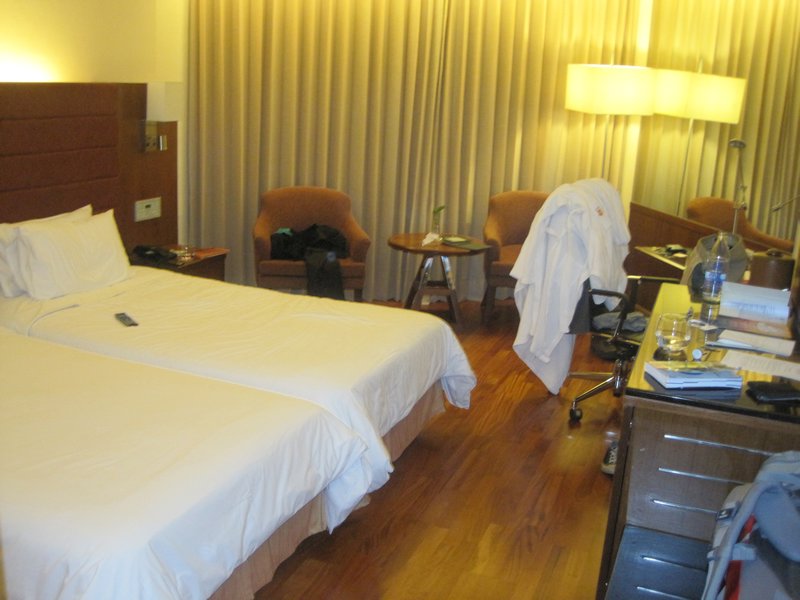 Fancy first hotel room
