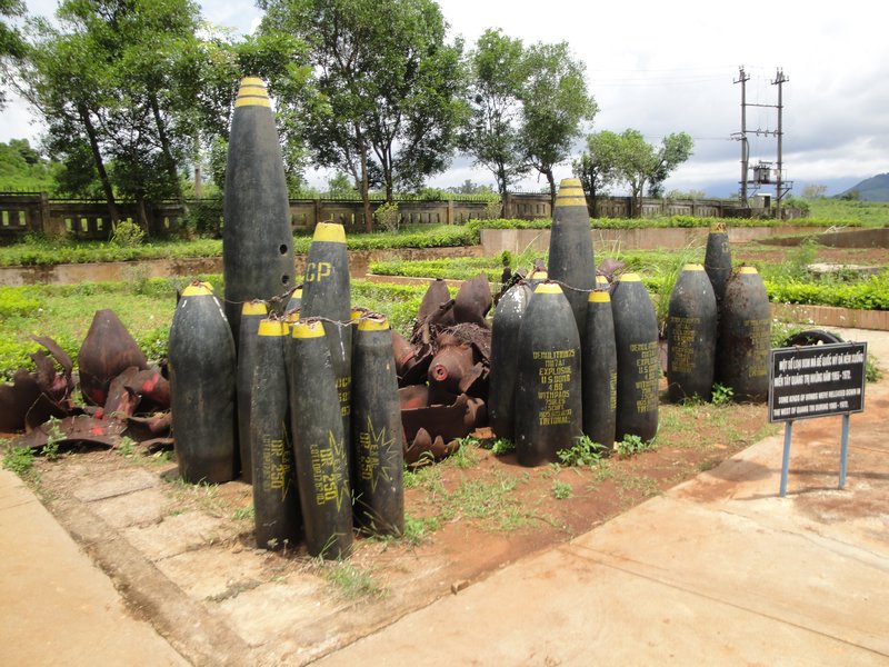 old bomb shells at the museum.
