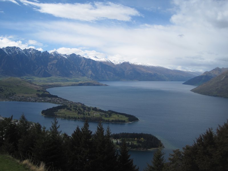 Queenstown from the top of the gondalas