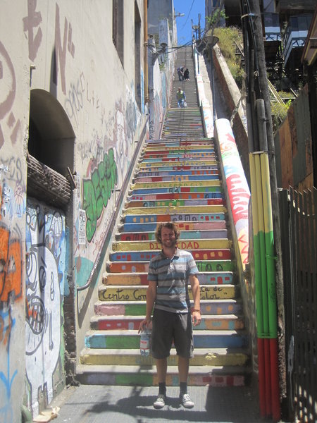 Just another standard staircase in Valparaiso
