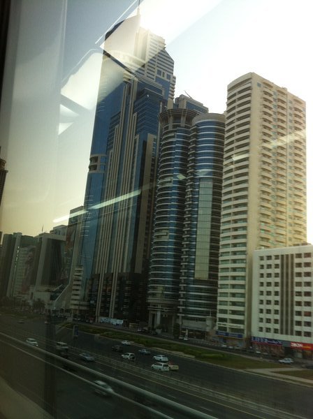 Buildings Along Dubai Metro Route