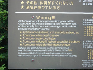 Owakudani's Hazards
