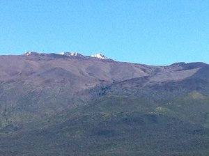 Snow Capped Mauna Kea Summit