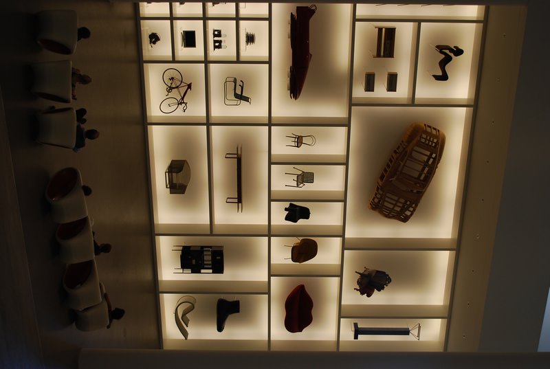 Wall of designed things.