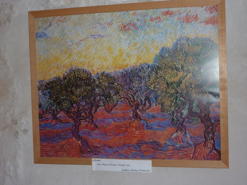 Painting of olive trees