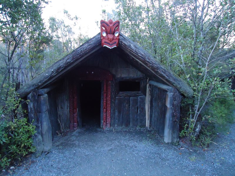 Een traditionele Maori hut