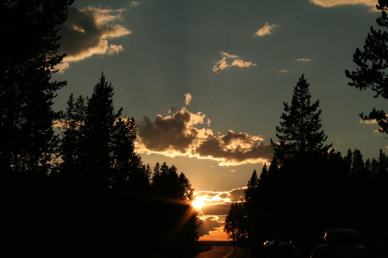 Sunset at Yellowstone