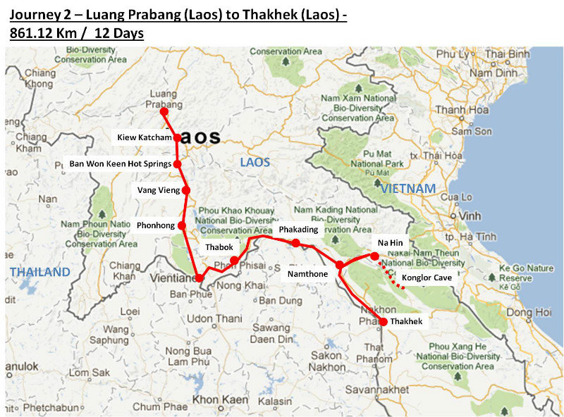 Luang Prabang to Thakhek