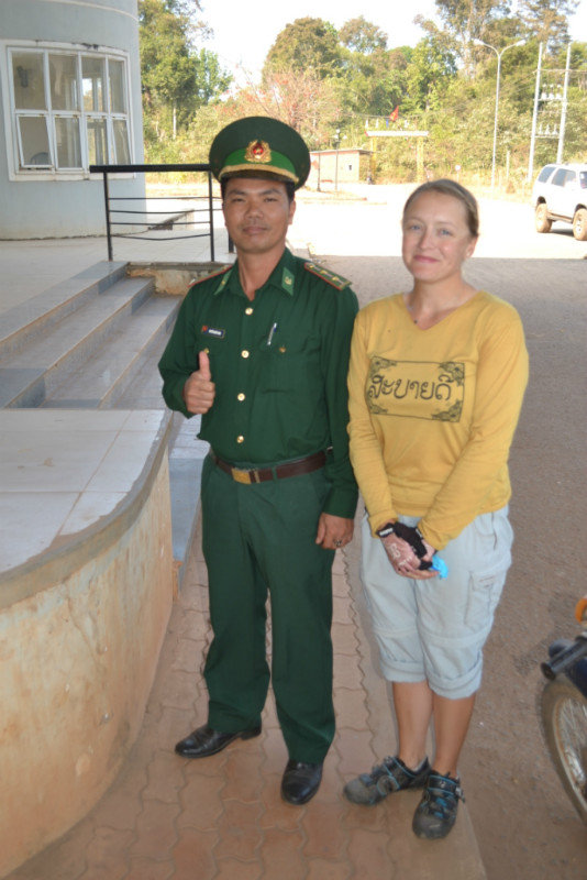 Mel at Cambodia - Vietnam border