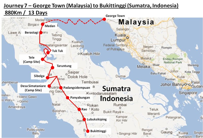 Stage Map - Northern Sumatra, Indonesia