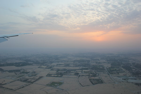 Solopgang over Dubai