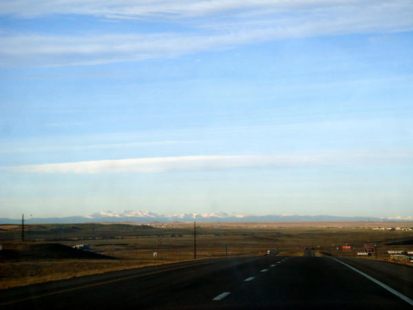 First glimpse of the Rockies