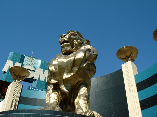 Closeup of the Golden Lion