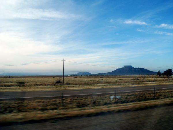 New Mexico in the morning, after a good night's car rest