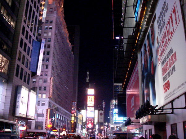 First shot of Times Square