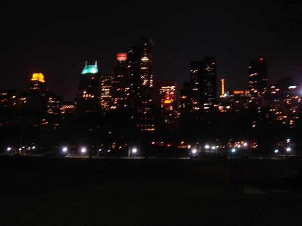 City skyline from Central Park