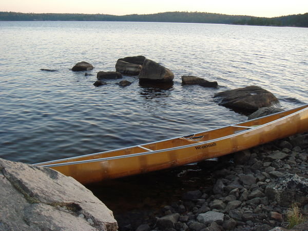 Our own little canoe harbor