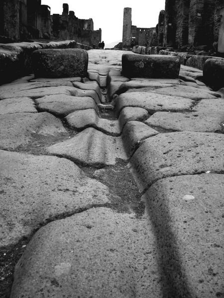 Cart path in Pompeii