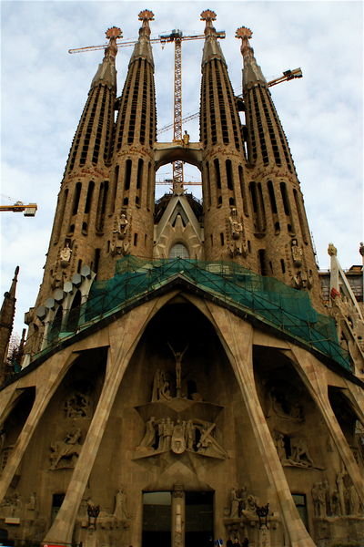 West side of La Sagrada Familia