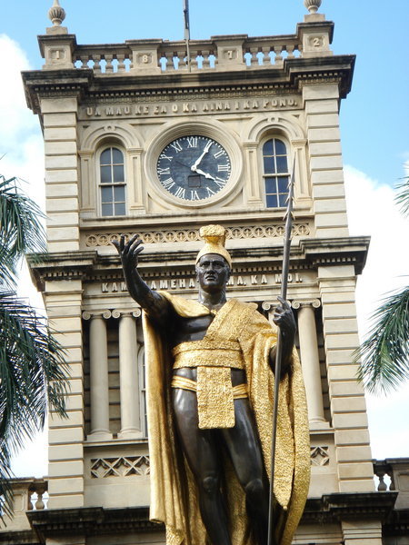 Close-up of King Kamehameha