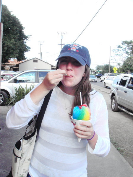 Me with shaved ice