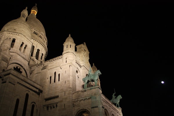The Basilica and the moon
