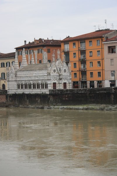 River and Church in Pisa